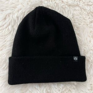ZINE Focus Black Knit Beanie One Size Unisex